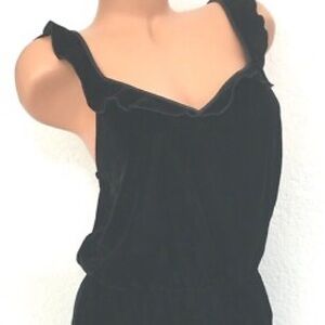 Victoria's Secret Black Ruffle Pajama Romper